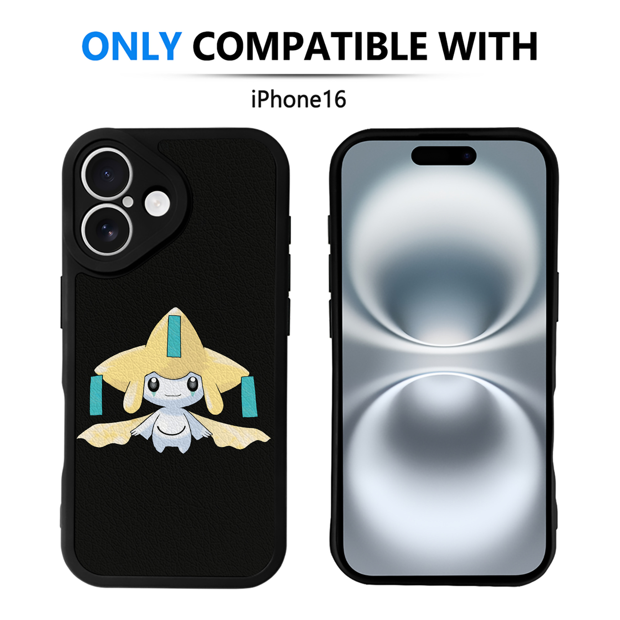 （画像用） ポケットモンスター Pokémon 【iPhone 16シリーズ対応】シリコンスマホケース（レザー調） 材質：シリコン